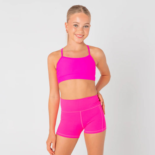 Invigorate Crop Top - Lippy Pink