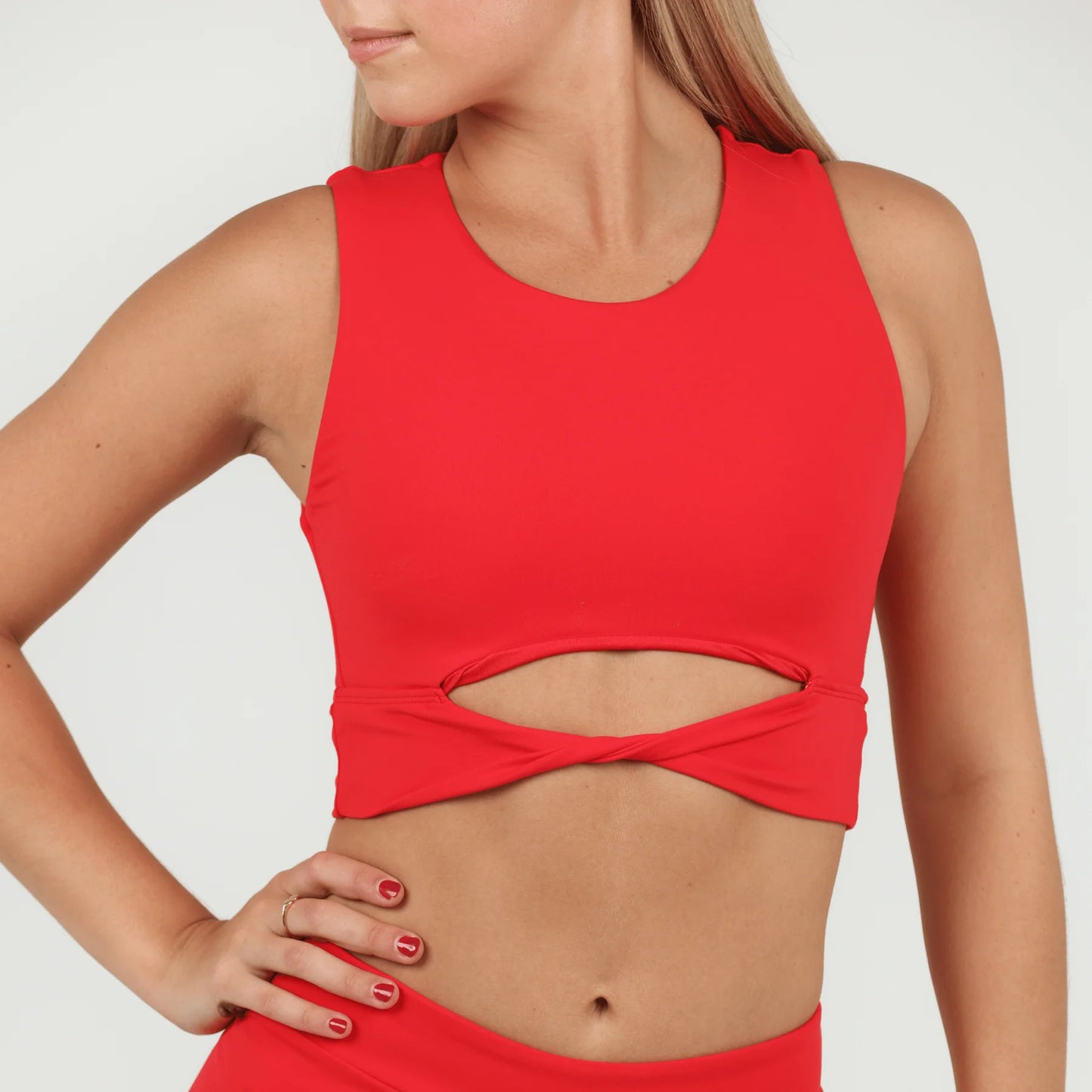 Spiral Crop - Red