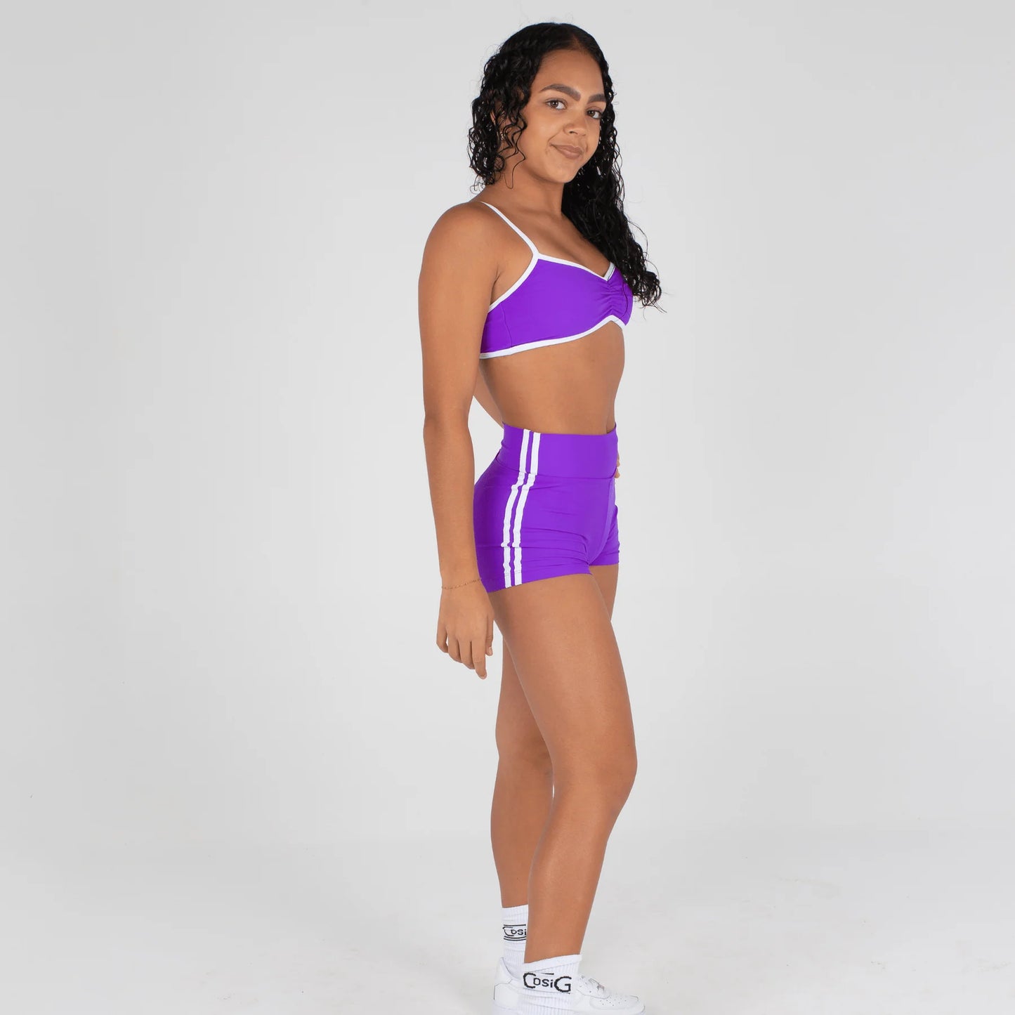 Stride Hot Pant - Purple/White